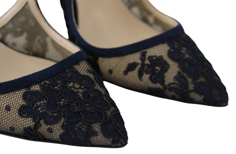 Pombas de cuero Lancer Navy Elegancia desatado