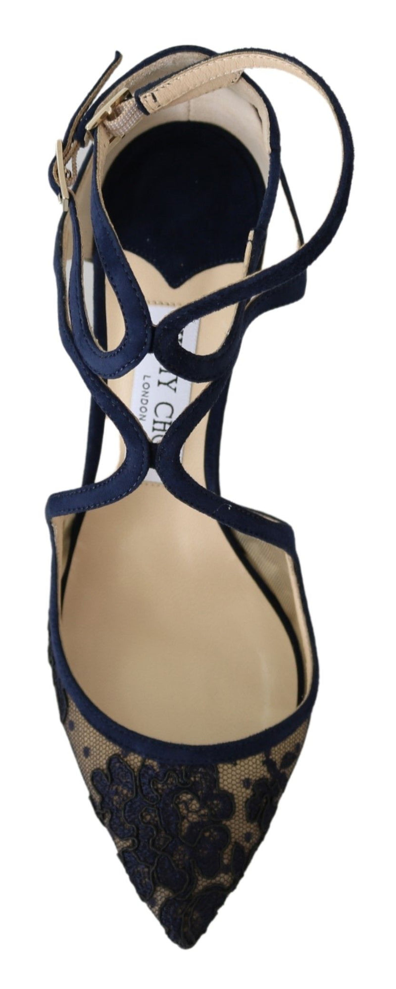 Pombas de cuero Lancer Navy Elegancia desatado