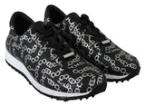 Eleganti sneaker in pelle nera e argento