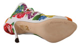 Tacones de jersey de los pies abiertos florales