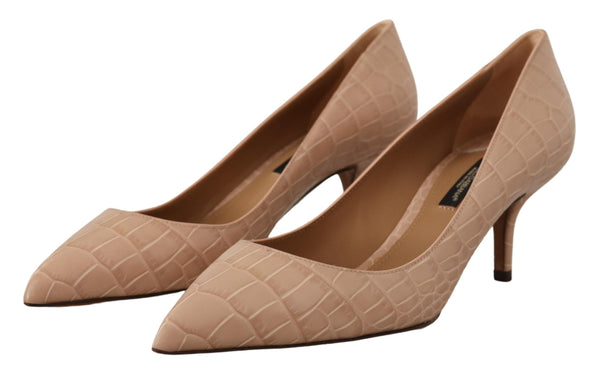 Eleganti pompe in pelle beige