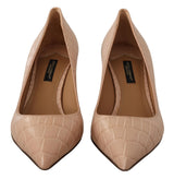 Eleganti pompe in pelle beige