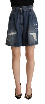 Shorts chics en détresse aux hauts-taillers