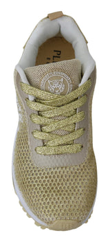 Exquisite Gold -Polyester -Sport -Turnschuhe