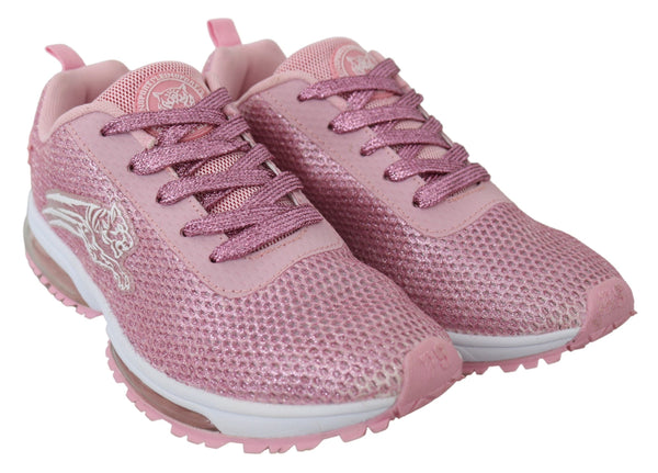 Chic Pulver Pink High-Craft-Turnschuhe