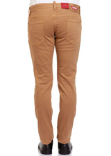 Sleek Brown Denim with Stretch