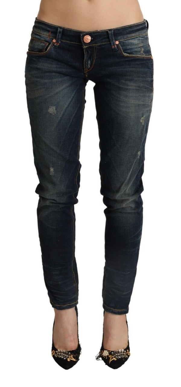 Chic Dark Blue Slim Fit Denim pour les aficionados de style