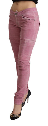 Chic Pink Low Taille Skinny Jeans