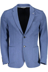 Elegante Baumwollmischung Blue Jacke