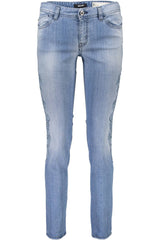 Denim ricamato azzurro chic