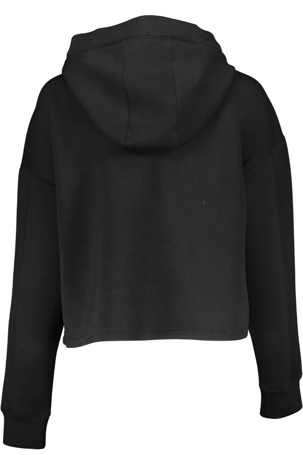 Sweat à capuche noir chic avec imprimé logo