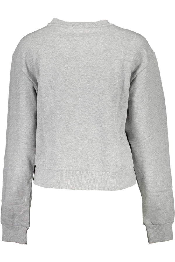 Elegantes graues Strassstein verschönertes Sweatshirt