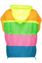 Chic Multicolor Hooded Sweater with Logo