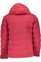 Chic Pink Hooded Jacket με λεπτομέρειες αντίθεσης