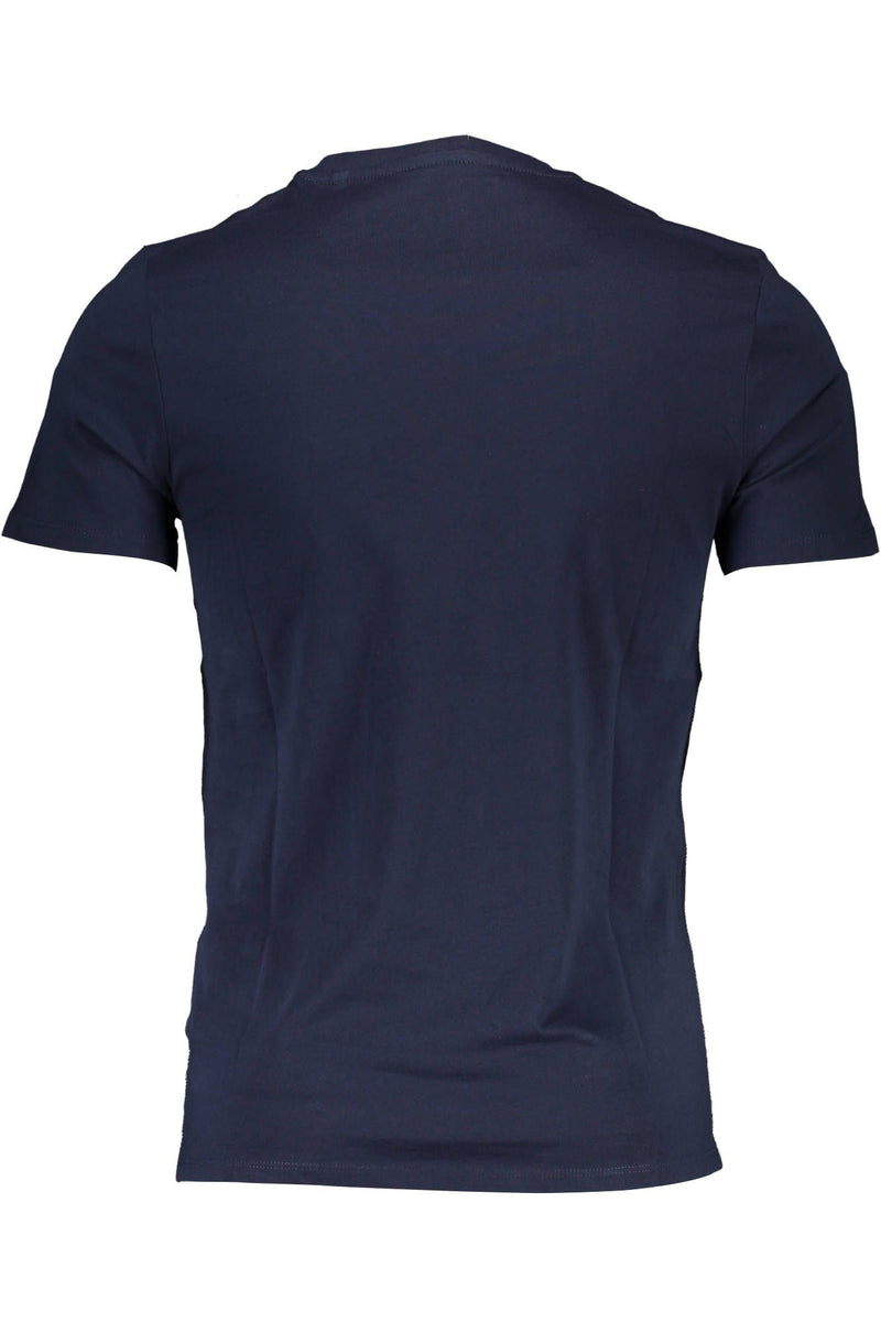 Sleek Slim-Fit Logo Tee en azul