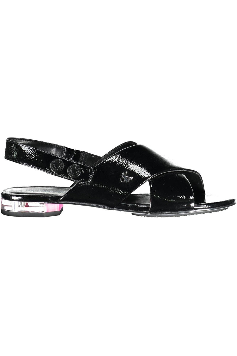 Black Polyethylene Women Sandal