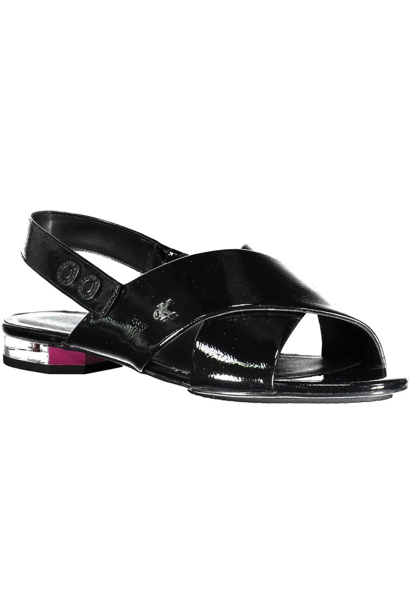 Black Polyethylene Women Sandal