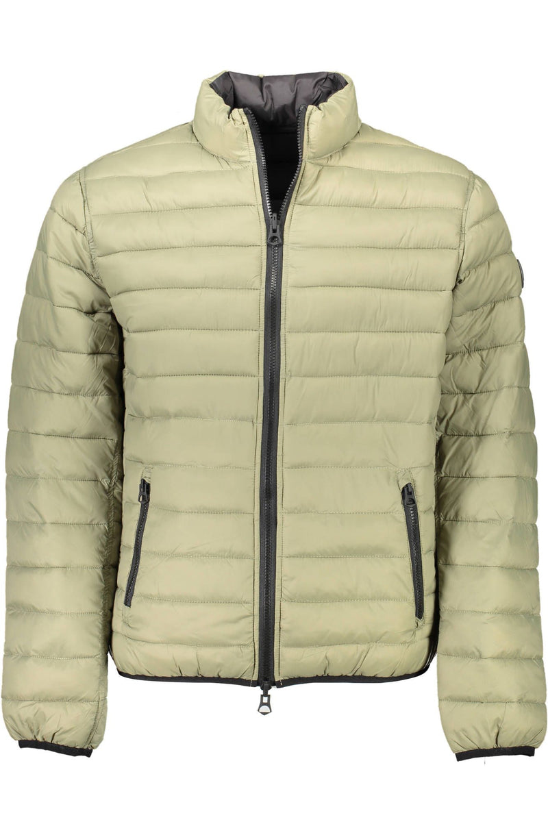 Reversible langärmelische grüne Jacke