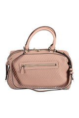 Chic Pink Satchel con dettagli contrastanti