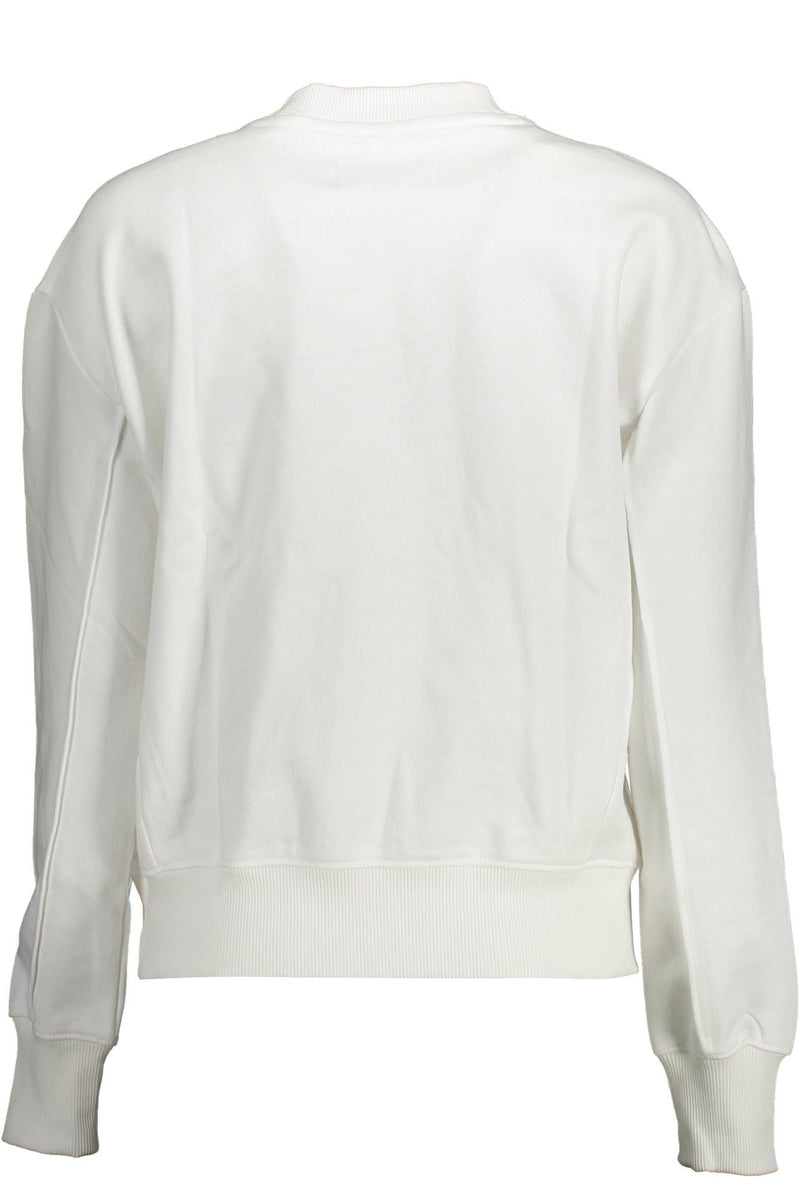 Elegant White Cotton Sweatshirt