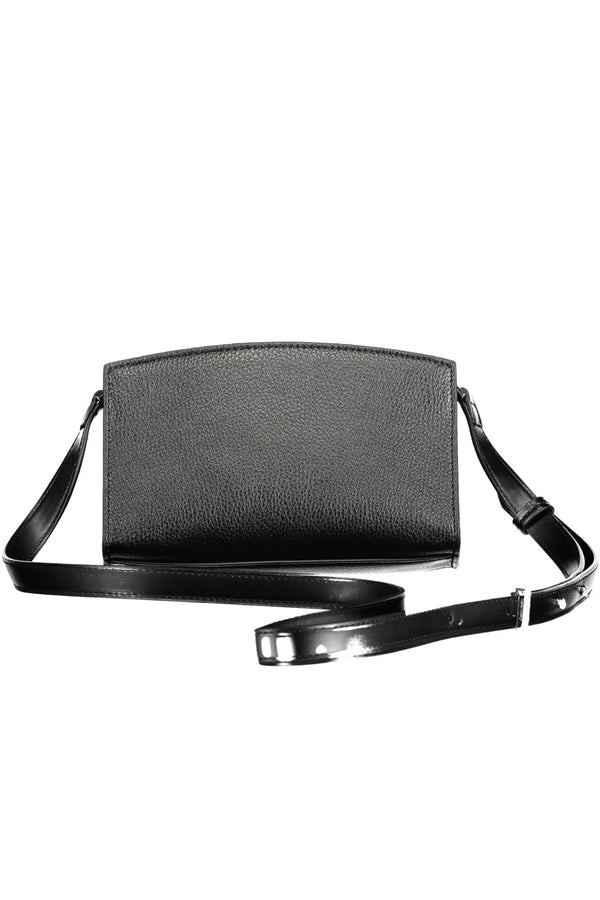 Sleek Black Shoulder Bag with Chic Logo