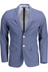 Chic Slim Fit Blue Jacke mit eleganten Details