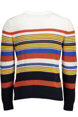 Eleganter langärmeliger blauer Crew-Hals-Pullover