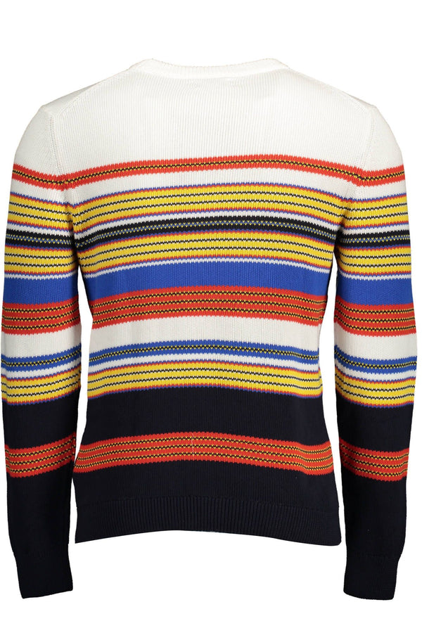 Eleganter langärmeliger blauer Crew-Hals-Pullover