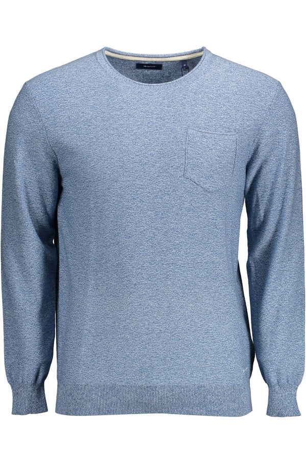 Eleganter hellblauer Crew-Neck-Pullover