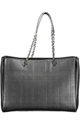 Chic Black Dual-Handle Chain Shoulder Bag