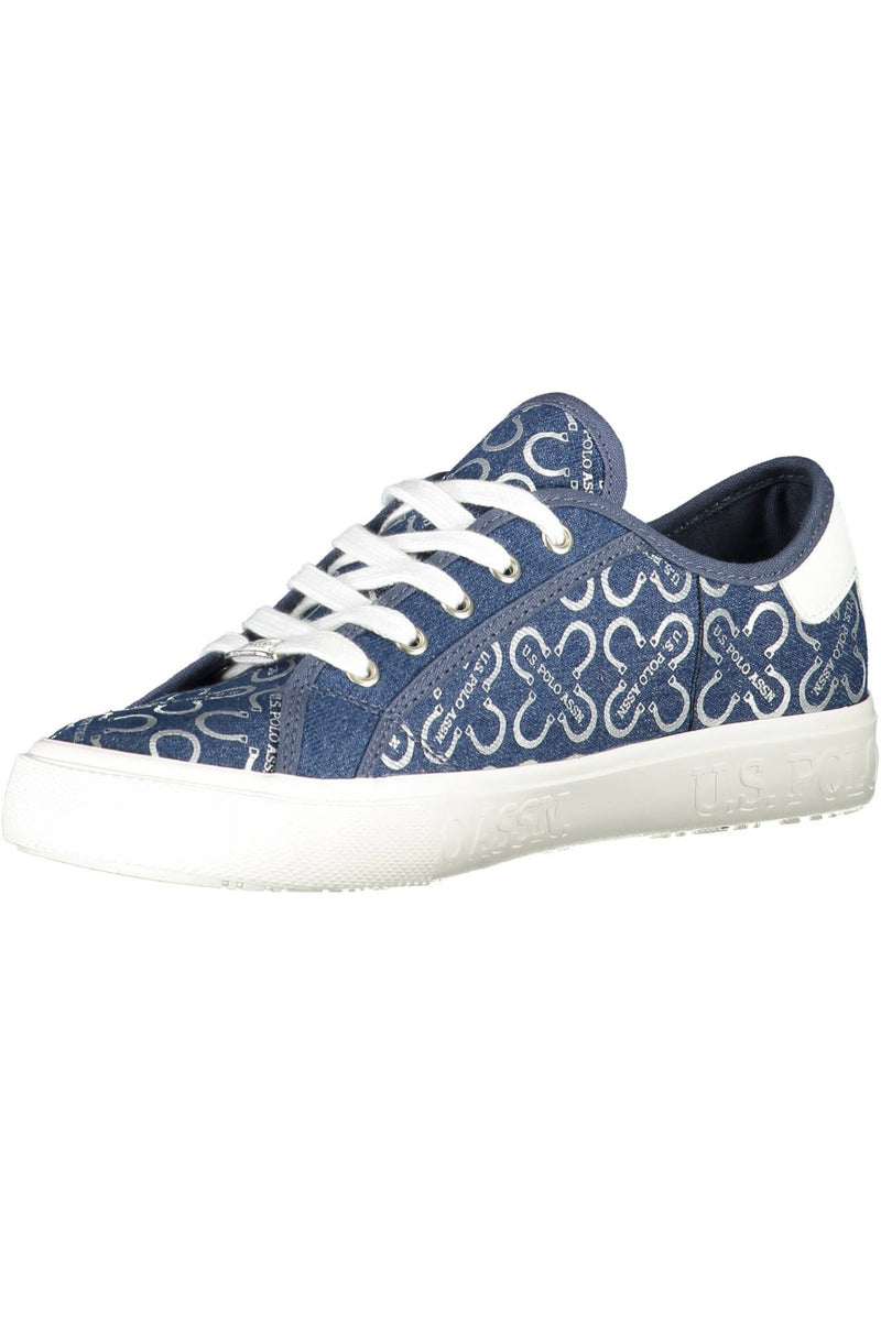 Zapatillas de deporte deportivas azules de Lace-Up Blue Lace-Up