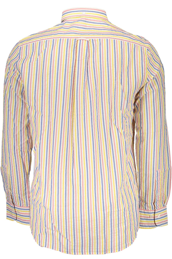 Elegantes weißes langärmeliges Button-Down-Hemd