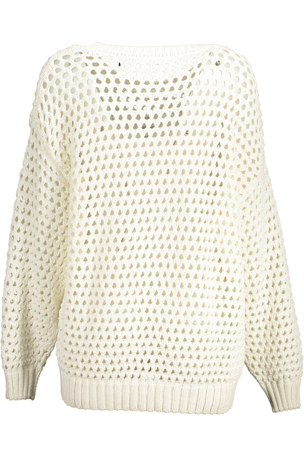 White Cotton Women Sweater