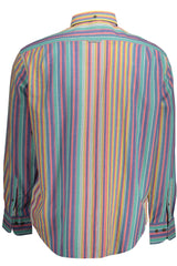 Elegante camicia abbottonatura azzurra