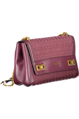 Chic Purple Chain Handle Shoulder Bag