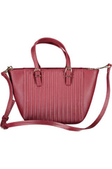 Pink Polyethylene Women Handbag