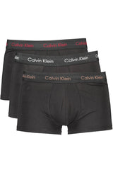 Black Cotton Men Underwear Trunks