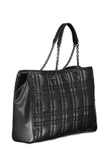 Elegant Chain-Handle Black Handbag