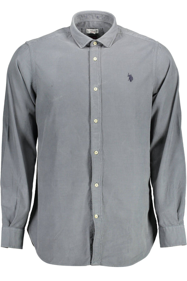 Chemise boutonnée bleue élégante Slim Fit