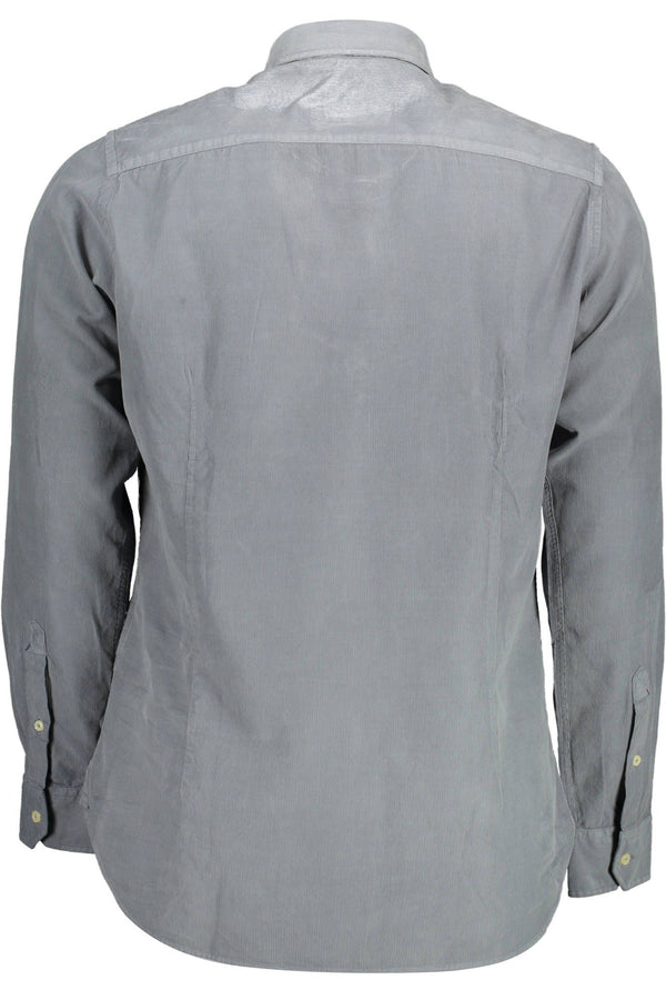 Chemise boutonnée bleue élégante Slim Fit