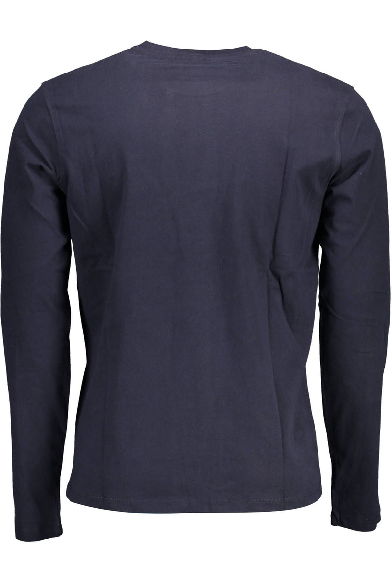 T-shirt en coton à imprimé bleu chic pour hommes