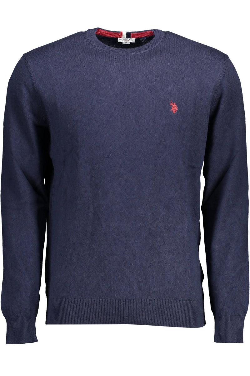 Raffinierter blauer Baumwollkaschmirpullover