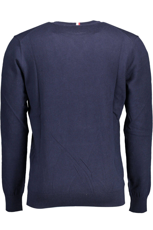 Sofisticato maglione di cashmere in cotone blu