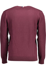 Eleganter lila Baumwollkaschmirpullover