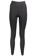 Chic Elastic Waistband Black Leggings