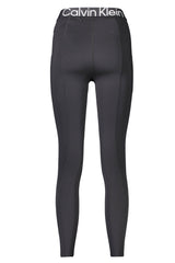 Black Polyester Women Leggings