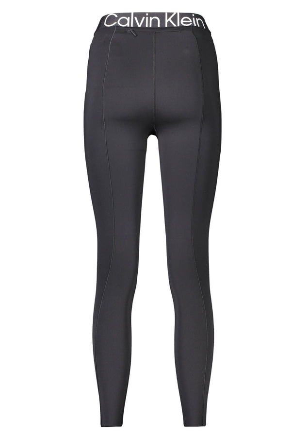 Black Polyester Women Legging