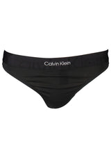 Black Cotton Women Thong