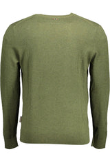 Emerald Crew-Neck Embroidered Sweater