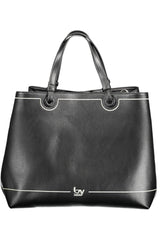 Elegante bolso negro de hombro negro